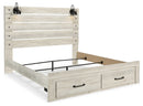 Cambeck King Panel Storage Bed, Dresser and Nightstand