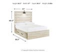 Cambeck Full Panel Storage Bed, Dresser, Mirror and Nightstand