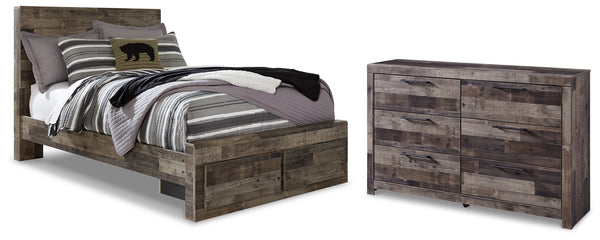 Derekson Full Panel Storage Bed and Dresser