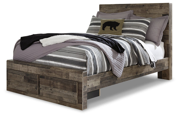 Derekson Full Panel Storage Bed with Nightstand