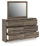 Elbrim King Panel Bed, Dresser, Mirror and Nightstand