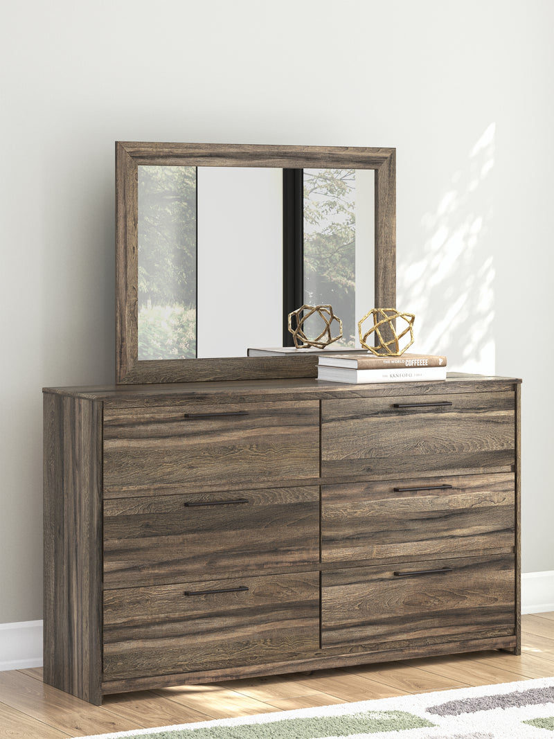 Elbrim Queen Panel Bed, Dresser, Mirror and Nightstand