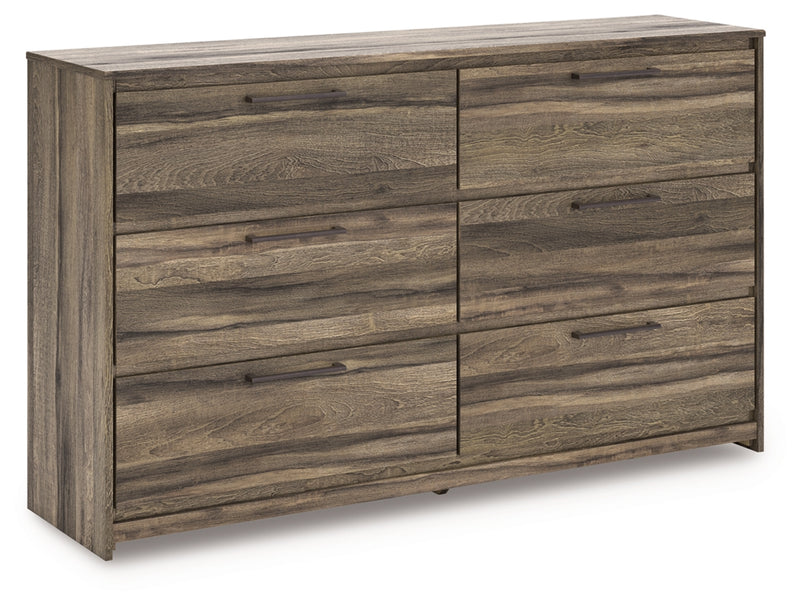 Elbrim King Panel Storage Bed, Dresser and Nightstand