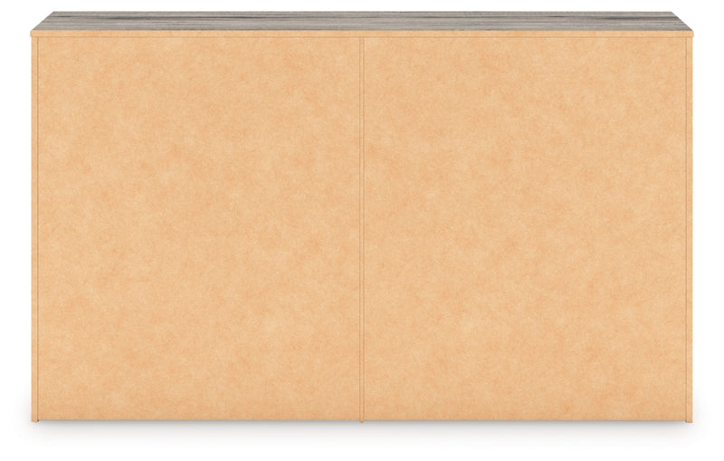 Elbrim King Panel Storage Bed, Dresser and Nightstand