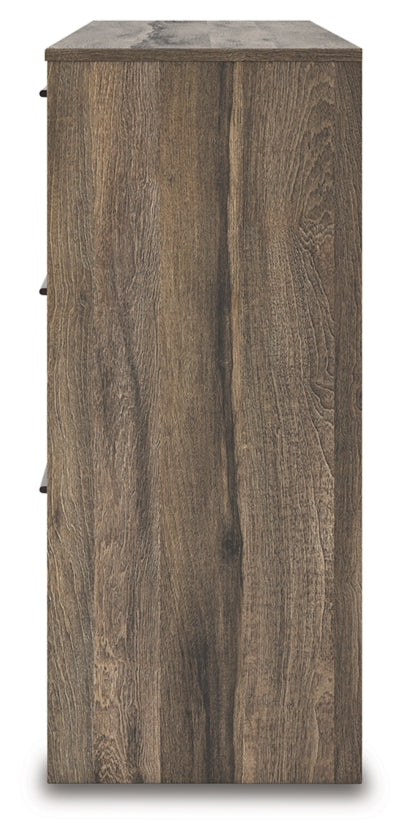 Elbrim King Panel Storage Bed, Dresser and Nightstand