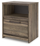 Elbrim King Panel Storage Bed, Dresser and Nightstand