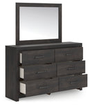 Hollivern Queen Panel Bed, Dresser, Mirror and Nightstand