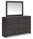 Hollivern Queen Panel Bed, Dresser, Mirror and Nightstand