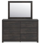 Hollivern Queen Panel Bed, Dresser, Mirror and Nightstand