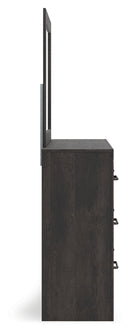 Hollivern Queen Panel Bed, Dresser, Mirror and Nightstand