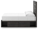 Hollivern Full Panel Bed with Storage