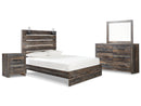Drystan Queen Panel Bed, Dresser, Mirror and Nightstand