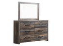 Drystan Queen Panel Bed, Dresser, Mirror and 2 Nightstands