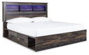 Drystan King Bookcase Storage Bed and Dresser
