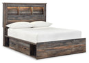 Drystan Full Bookcase Storage Bed and Dresser