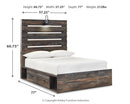 Drystan Full Panel Bed and 2 Nightstands