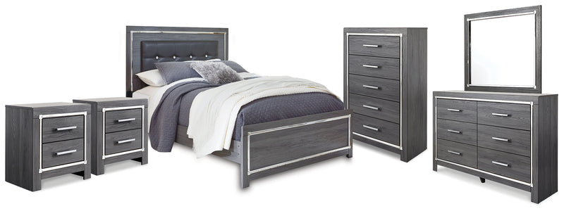 Lodanna Queen Panel Bed, Dresser, Mirror, Chest and 2 Nightstands