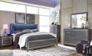 Lodanna King Upholstered Panel Bed, Dresser, Chest and 2 Nightstands