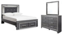 Lodanna Full Storage Bed, Dresser and Mirror
