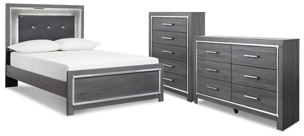 Lodanna Full Panel Bed, Dresser and Chest