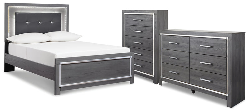 Lodanna Full Panel Bed, Dresser and Chest