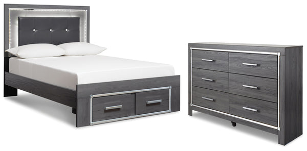 Lodanna Full Panel Storage Bed and Dresser