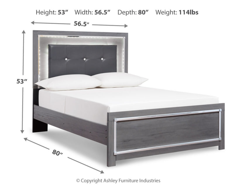 Lodanna Full Panel Bed, Dresser and Mirror