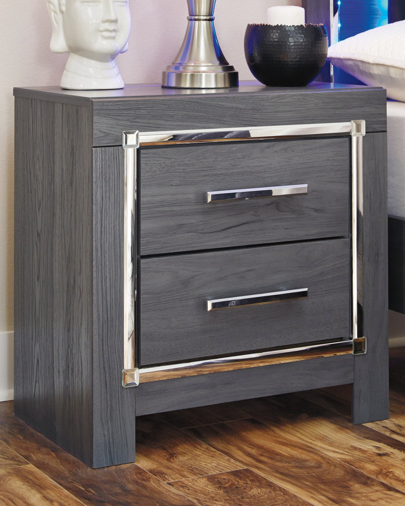 Lodanna Queen Storage Bed and Nightstand