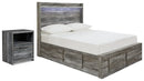 Baystorm Full Panel Storage Bed and Nightstand