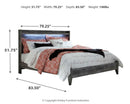 Baystorm Queen Panel Bed (Bed Size: King)