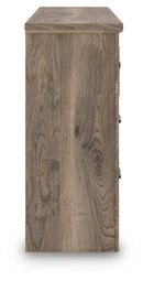 Rusticott Queen Poster Bed, Dresser and Nightstand