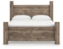 Rusticott King Poster Bed, Dresser and Nightstand
