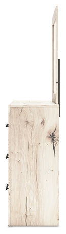 Lawroy King Panel Bed, Dresser, Mirror and Nightstand