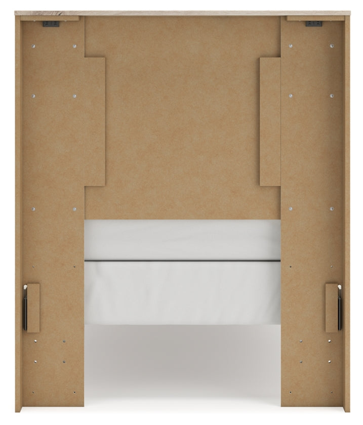 Lawroy Twin Panel Bed, Dresser and Mirror