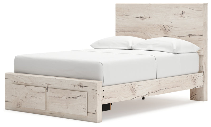Lawroy Full Panel Storage Bed, Dresser, Mirror and Nightstand