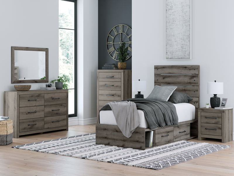 Graystorm Queen Panel Bed with Storage (Bed Size: Twin)