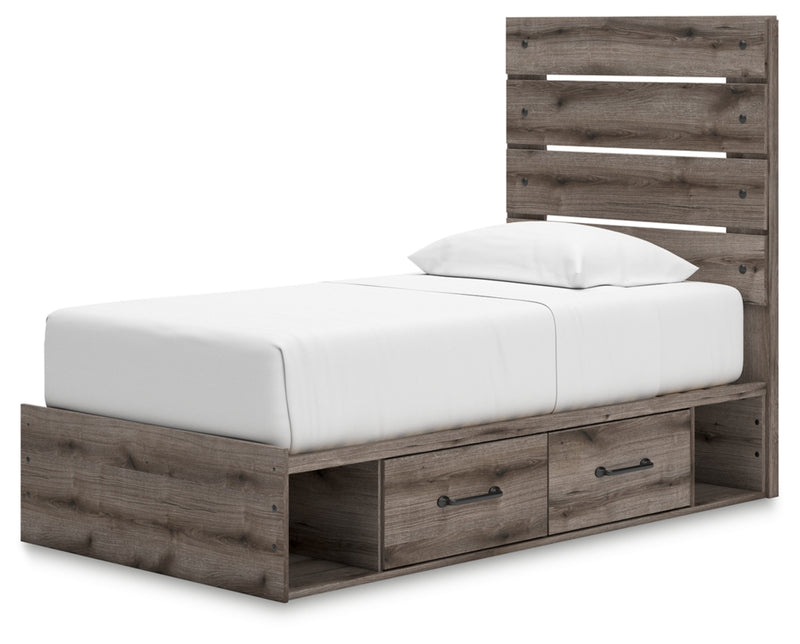 Graystorm Queen Panel Bed with Storage (Bed Size: Twin)