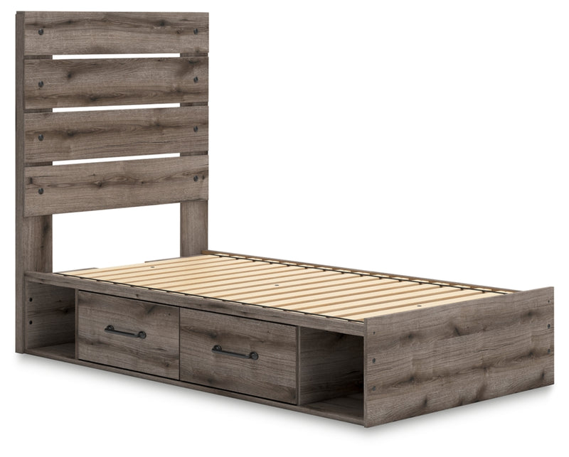 Graystorm Queen Panel Bed with Storage (Bed Size: Twin)
