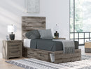 Graystorm Twin Panel Bed with Storage