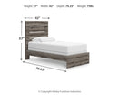 Graystorm Queen Panel Bed (Bed Size: Twin)