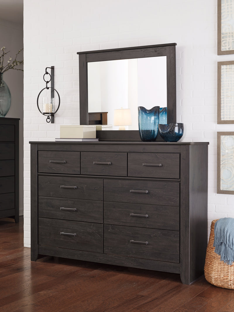 Brinxton Queen Panel Bed, Dresser and Mirror