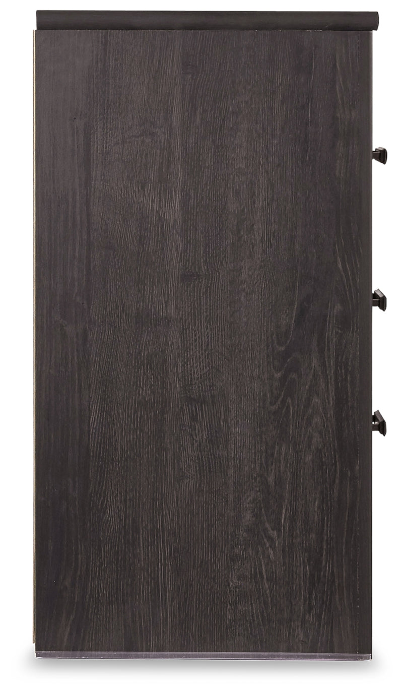 Brinxton Queen Panel Bed, Dresser, Mirror, Chest and Nightstand