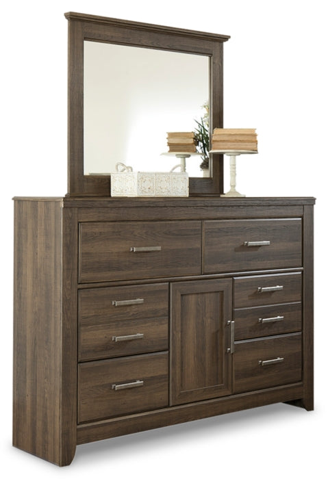 Juararo Queen Poster Bed, 2 Dressers, Mirror and 2 Nightstands