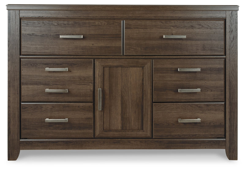 Juararo King Poster Bed, Dresser, Chest and Nightstand