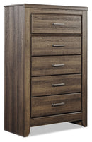 Juararo King Panel Bed, Dresser, Chest and 2 Nightstands