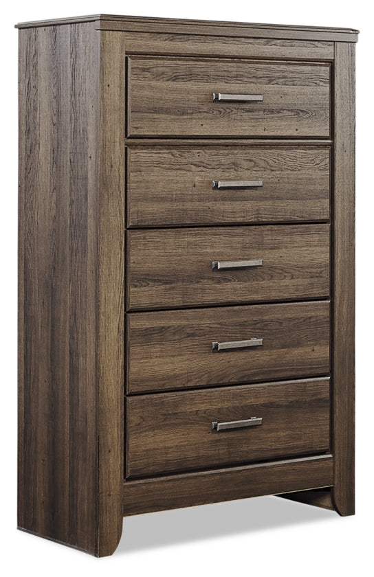 Juararo King Poster Bed, Dresser, Chest and Nightstand