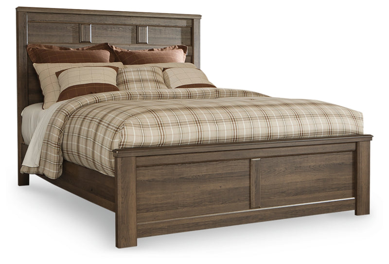 Juararo Queen Panel Bed, Dresser, Mirror and Nightstand