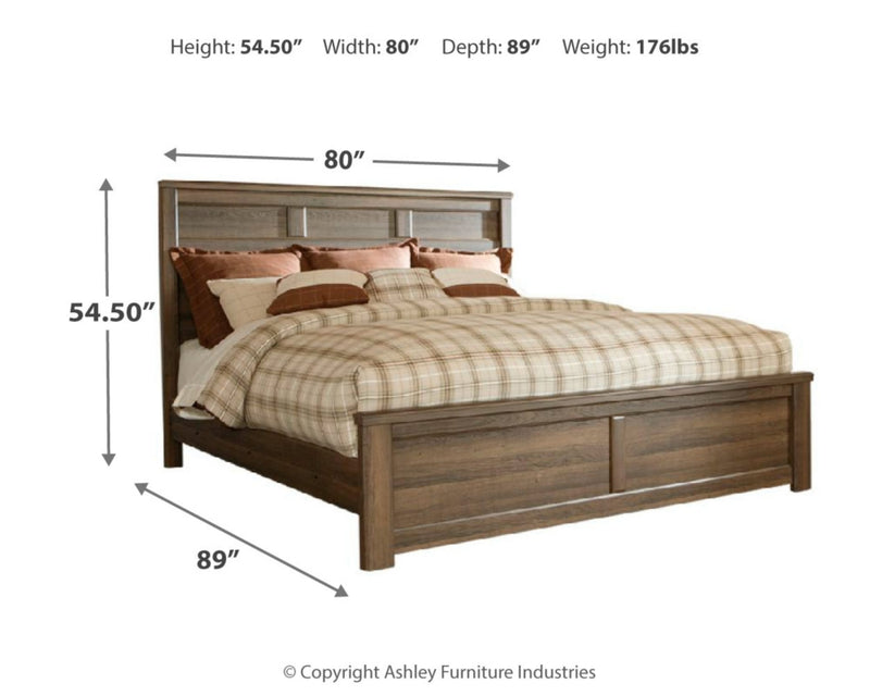 Juararo Queen Panel Bed (Bed Size: King)