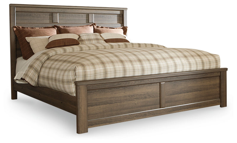 Juararo King Panel Bed, Dresser, Chest and 2 Nightstands