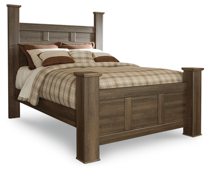 Juararo Queen Poster Bed and 2 Nightstands